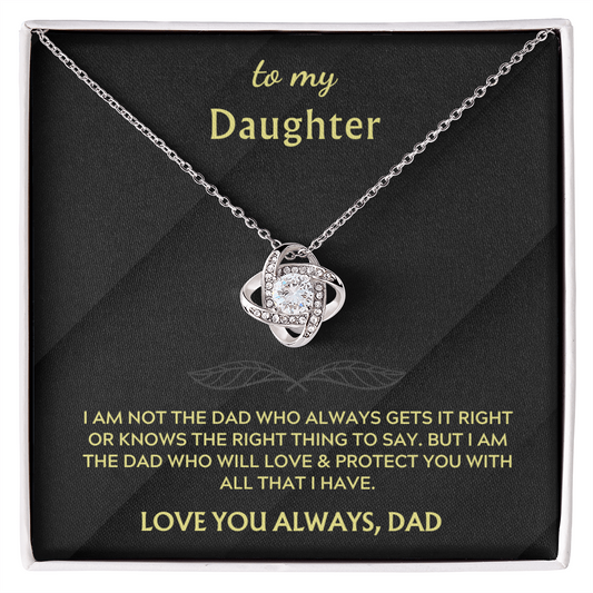 To My Daughter from Dad: The Knot Necklace
