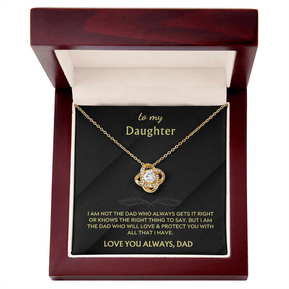 To My Daughter from Dad: The Knot Necklace