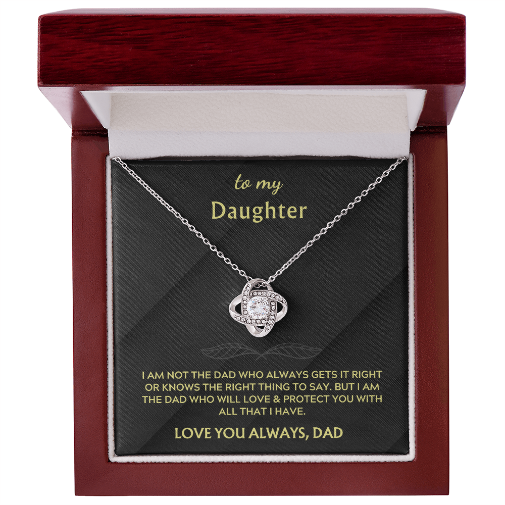To My Daughter from Dad: The Knot Necklace