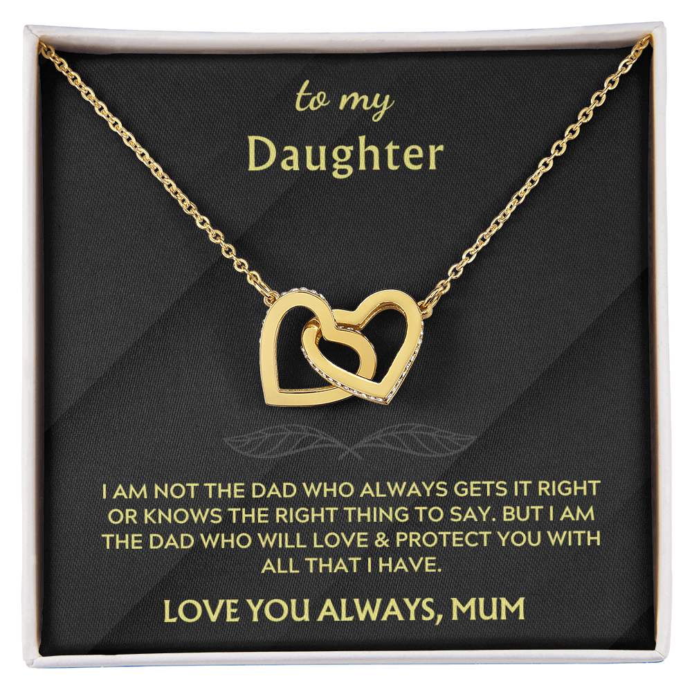 To my Daughter: Hearts Entwined Necklace