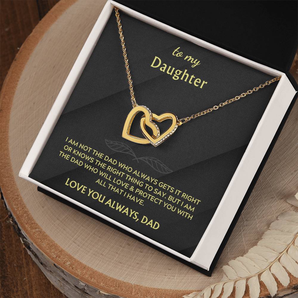 To my Daughter: Hearts Entwined Necklace