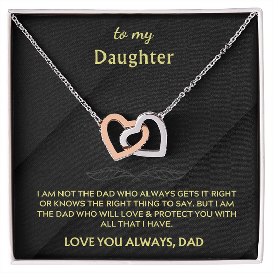 To my Daughter: Hearts Entwined Necklace