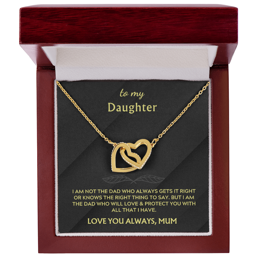 To my Daughter: Hearts Entwined Necklace