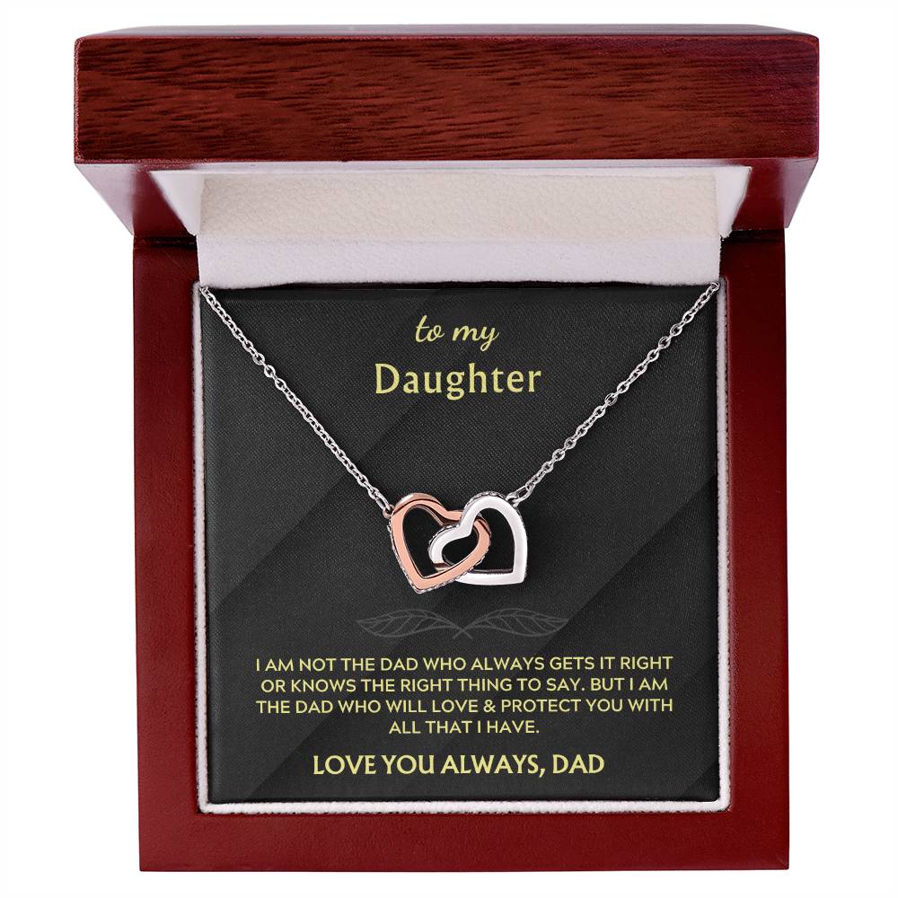 To my Daughter: Hearts Entwined Necklace