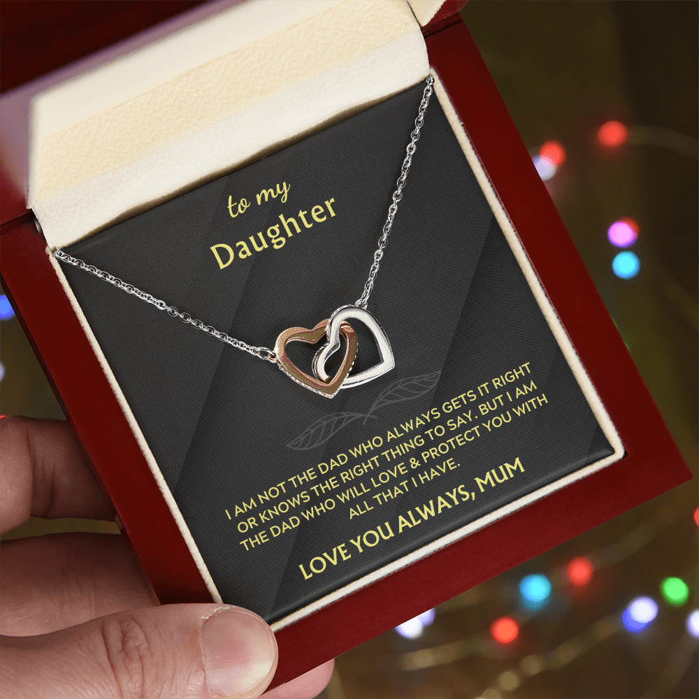 To my Daughter: Hearts Entwined Necklace